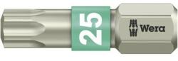 Wera TORX® nemesacél bitek, 25 mm Wera 05071035001 T 25 6, 3 mm (1/4) hatlapú DIN 3126-C 6, 3, ISO 1173 Hossz: 25 mm