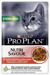 PRO PLAN Nutrisavour Pisici Sterilizate Plic cu Vita, Set 10 X 85 gr