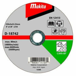 Makita 230 mm D-18742 Disc de taiere