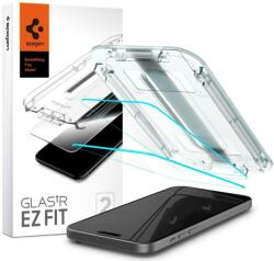 Spigen Folie protectie Spigen GLAStR EZ FIT compatibil cu iPhone 15 Plus (AGL06883)