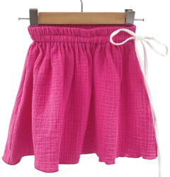 Too Fustita de vara pentru fete, din muselina, Pink Pop, 80-86 cm (12-18 luni) (FMF1218BLD)