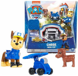 Spin Master Figurina Paw Patrol Big Truck Hero Pups - Chase (PAW-20137390) Figurina