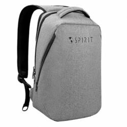 Spirit Rucsac Spirit Tech Anti-furt, buzunar laptop, port USB, Gri, 45x35x18 cm (ST499006)