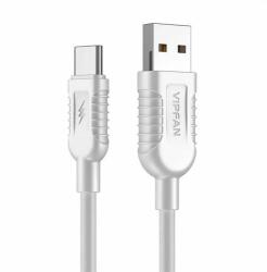 VIPFAN USB-USB-C kábel Vipfan X04, 5A, 1.2m (fehér) (X04TC) - wincity