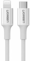 UGREEN 3A US171 Lightning USB-C kábel, 1.5m (fehér) (60748) - wincity