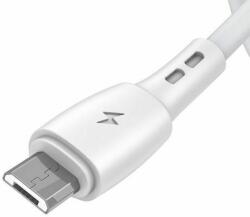 VIPFAN USB és Micro USB kábel Vipfan Racing X05, 3A, 1m (fehér) (X05MK-1m-white) - wincity