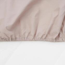 Heinner Cearceaf de pat cu elastic, dimensiune 160x200 cm , potrivit pentru saltele cu inaltime maxima de 30 cm . Material 100% Bumbac , densitate 144TC, elastic la colturi (HR-SHEET160-CRM) - Technodepo