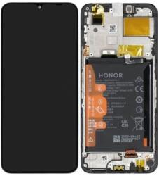 Honor X6 - LCD Kijelző + Érintőüveg + Keret + Akkumulátor (Midnight Black) - 0235ADJX Genuine Service Pack, Midnight Black