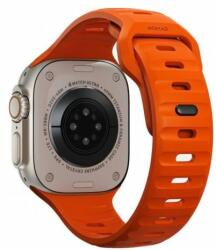 FixPremium - Szíj Sport Silicone - Apple Watch (42, 44, 45 és 49mm), narancs