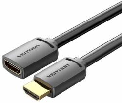 Vention - HDMI (F) / HDMI (M) Kábel, HDMI 2.0 (0.5m), fekete