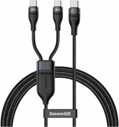 Baseus - USB-C / 2x USB-C Kábel (1.5m), fekete