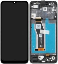 Motorola Moto E13 - LCD Kijelző + Érintőüveg + Keret (Cosmic Black) - 5D68C22340 Genuine Service Pack, Cosmic Black