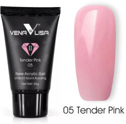  Venalisa Új Acryl Gél/Poly Gél 05 Tender Pink/ gyengéd Rózsaszín 45G (New05)