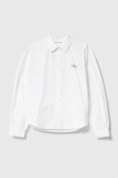 Calvin Klein Jeans gyerek ing pamutból fehér - fehér 140 - answear - 30 990 Ft