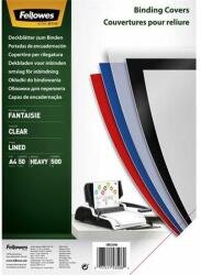 Fellowes Hátlap, A4, 500 mikron, FELLOWES "Fantaisie", átlátszó (50 db) (IFW53506)