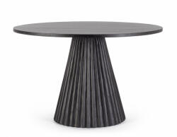  ORISSA BLACK kerek mangófa étkezőasztal - 120cm (BIZ-0747224)