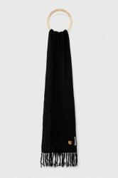 Moschino gyapjú sál fekete, sima - fekete Univerzális méret - answear - 37 990 Ft