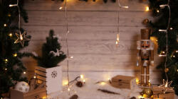 TRACON CHRWS40WW LED karácsonyi ablakdísz, csillag, elemes Timer 6+18h, 40LED, 3000K, 3xAA ( CHRWS40WW ) (CHRWS40WW)