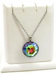 HELÉNA ÓRIÁS HELÉNA nyaklánc (18 mm-es színjátszós zöld) (2022071601)