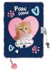 Majewski My Little Friend cicás szőrmés napló lakattal A5 - Ginger Kitty (650840)