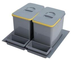 EKOTECH - Beépíthető hulladékgyűjtő PRACTIKO 600 - 2x15 liter+2 tartó (91104100B5)