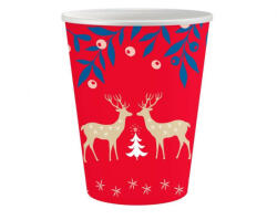Karácsonyi Let It Snow papír pohár 6 db-os 250 ml (MLG168990) - gyerekagynemu