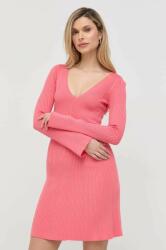Patrizia Pepe ruha rózsaszín, mini, harang alakú - rózsaszín 34 - answear - 54 990 Ft