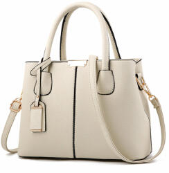 Dollcini Nagyméretű Női Kézitáska - Vízálló Műbőr Táska - Fehér (425022)