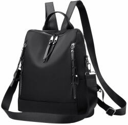 Dollcini Elegáns Női Hátizsák - Vízálló Nylon vagy műbőr - Fekete nylon (023081)