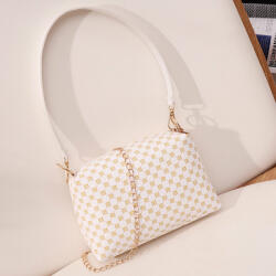 Dollcini Mini Női Kézitáska - Divatos műbőr, Levehető Pánttal - Fehér (424602)