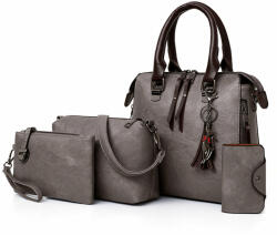 Dollcini Dollcini, Női táskák kereszt hátizsák női válltáska vízálló PU bőr táska elegáns táska, három szín - Szürke (061023)