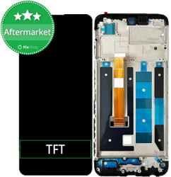 Realme C55 - Ecran LCD + Sticlă Tactilă + Ramă (Black) TFT, Black