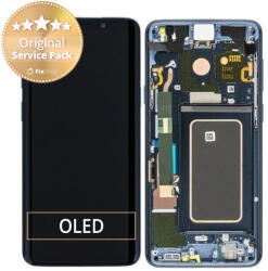 Samsung Galaxy S9 Plus G965F, G965FD - Ecran LCD + Sticlă Tactilă + Ramă (Coral Blue) - GH97-21691D, GH97-21722D, GH97-21692D Genuine Service Pack, Coral Blue