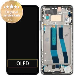 Xiaomi 11 Lite 5G NE 2109119DG 2107119DC - Ecran LCD + Sticlă Tactilă + Ramă (Truffle Black) - 5600030K9D00 Genuine Service Pack, Truffle Black