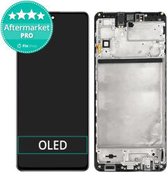 Samsung Galaxy M51 M515F - Ecran LCD + Sticlă Tactilă + Ramă (Celestial Black) OLED, Celestial Black