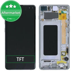 Samsung Galaxy S10 Plus G975F - Ecran LCD + Sticlă Tactilă + Ramă (Prism Black) TFT, Black