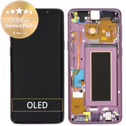 Samsung Galaxy S9 G960F - Ecran LCD + Sticlă Tactilă + Ramă (Lilac Purple) - GH97-21696B, GH97-21697B Genuine Service Pack, Lilac Purple
