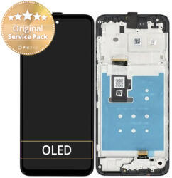 Motorola Moto G13 - Ecran LCD + Sticlă Tactilă + Ramă (Matte Charcoal) - 5D68C22318 Genuine Service Pack, Matte Charcoal