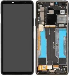 Sony Xperia 10 III - Ecran LCD + Sticla Tactilă + Ramă (Black) - A5034092A Genuine Service Pack, Negru