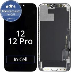 Apple Ecran In-Cell FHD pentru iPhone 12, 12 Pro, Sticlă tactilă cu ramă, FixPremium