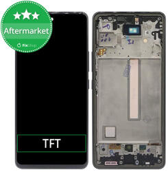 Samsung Galaxy A53 A536B - Ecran LCD + Sticlă Tactilă + Ramă (Awesome Black) TFT, Awesome Black