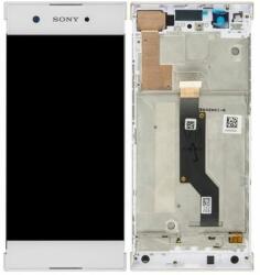 Sony Xperia XA1 G3121 - Ecran LCD + Sticlă Tactilă + Ramă (White) - 78PA9100010, 78PA9100050, 78PA9100090 Genuine Service Pack, Alb