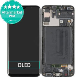 Samsung Galaxy A30s A307F - Ecran LCD + Sticlă Tactilă + Ramă (Prism Crush Black) OLED, Prism Crush Black