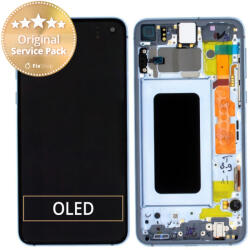 Samsung Galaxy S10e G970F - Ecran LCD + Sticlă Tactilă + Ramă (Prism Blue) - GH82-18852C, GH82-18836C Genuine Service Pack, Prism Blue
