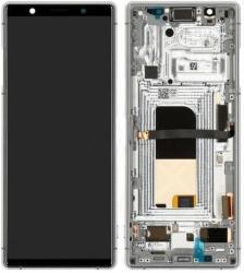 Sony Xperia 5 - Ecran LCD + Sticlă Tactilă + Ramă (Grey) - 1319-9455 Genuine Service Pack, Grey