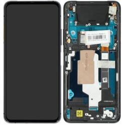 ASUS Zenfone 7 ZS670KS, 7 Pro ZS671KS - Ecran LCD + Sticlă Tactilă + Ramă (Aurora Black) - 90AI0021-R20010 Genuine Service Pack, Black