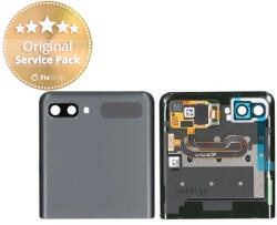 Samsung Galaxy Z Flip 5G F707B - Ecran LCD + Sticlă Tactilă + Ramă (Extern) (Mystic Gray) - GH96-13806A Genuine Service Pack, Mystic Grey