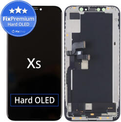 Apple Ecran Hard OLED pentru iPhone XS, Sticlă tactilă cu ramă, FixPremium
