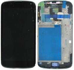 LG Nexus 4 E960 - Ecran LCD + Sticlă Tactilă + Ramă (Black) TFT, Negru