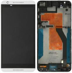 HTC Desire 820 - Ecran LCD + Sticlă Tactilă + Ramă (White) TFT, Alb